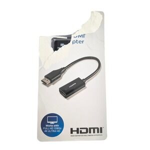 Z2U‎ Philips Display Port to HDMI Adapter In Black